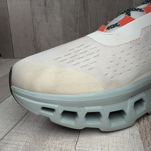 On Cloud Cloudmonster Men's Size 10 Road Running Shoes Sneakers Frost Surf White - Picture 10 of 14